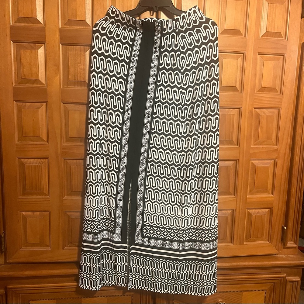 NWT Chico's Black and White Maxi A-Line Skirt Size 0